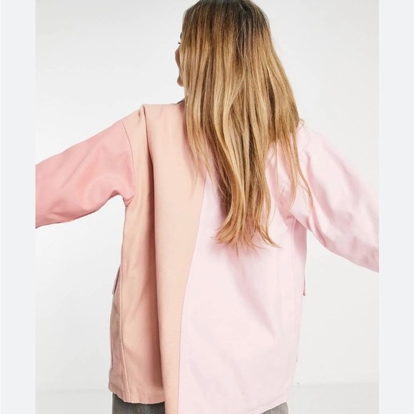 Topshop Padded Pink Patchwork Jacket with Pockets (Size S) - Picture 11 of 11
